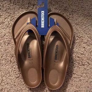 New Size 7-7.5 Rubber Birkenstock slip ons